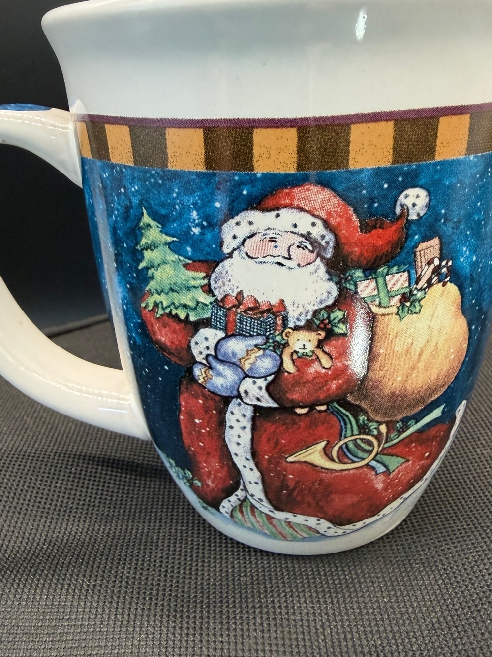 Royal Norfolk Christmas Holiday Santa Ceramic Coffee Cup Mug 12oz